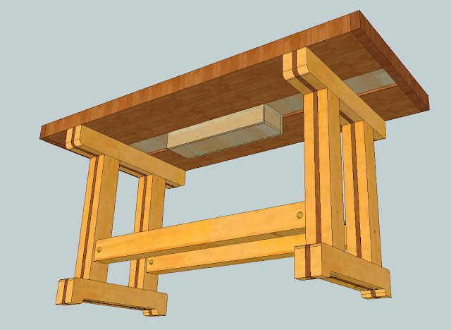 trestle work bench plans